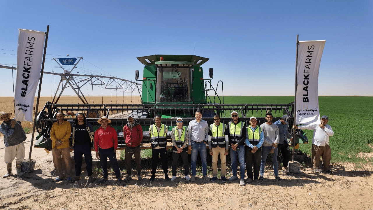 BlackFarms team with agricultural machinery